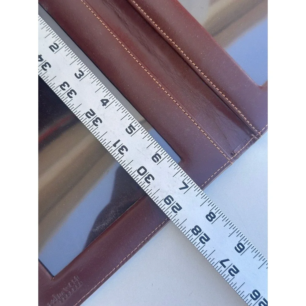 Palm West Leather Ventana Canyon Photo Album Document Holder Brown